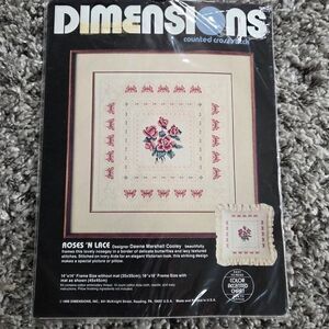 Vintage Dimensions Rose N' Lace Cross Stitch Kit